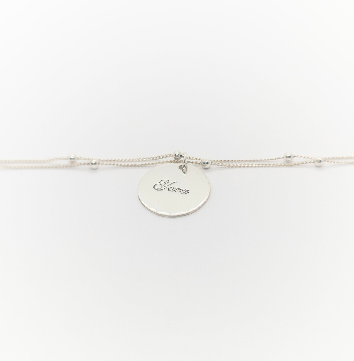 Bracelet Lila - Bijou personnalisé gravé, cadeau élégant | Maleym Jewelry