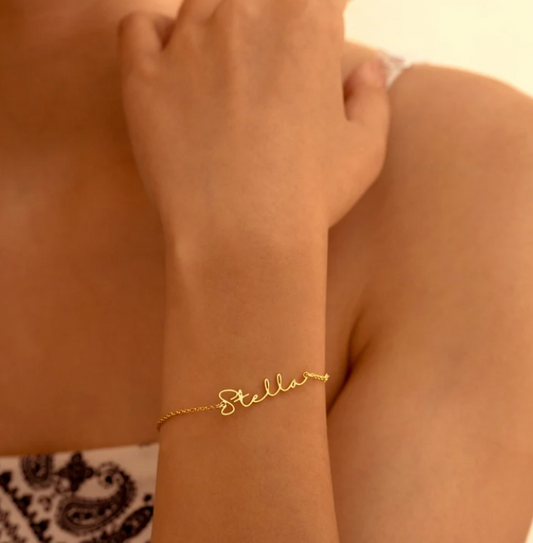 Bracelet Lina – Bracelet personnalisé en or ou argent | Maleym Jewelry